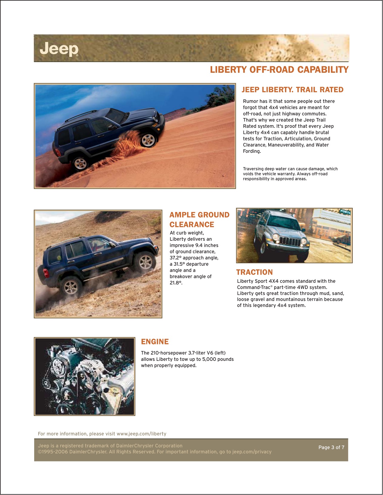 2007 Jeep Liberty Brochure Page 1